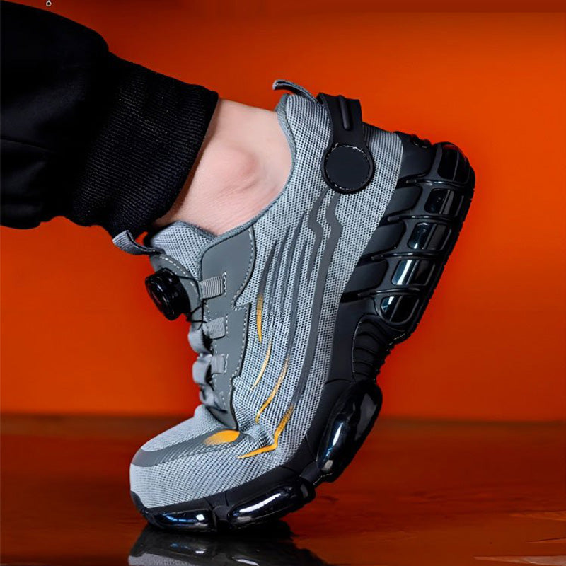 🔥Livraison gratuite - Baskets élégantes unisexes, chaussures de sécurité antidérapantes avec crampons antichocs【Sécurité : S3】