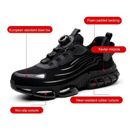 🔥Livraison gratuite - Baskets élégantes unisexes, chaussures de sécurité antidérapantes avec crampons antichocs【Sécurité : S3】