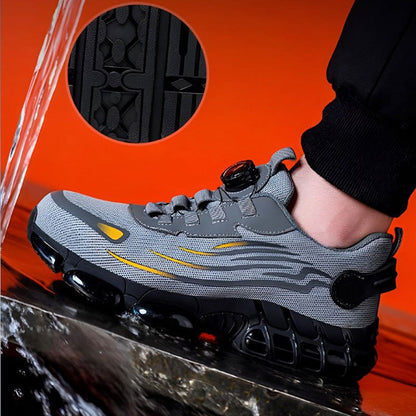 🔥Livraison gratuite - Baskets élégantes unisexes, chaussures de sécurité antidérapantes avec crampons antichocs【Sécurité : S3】