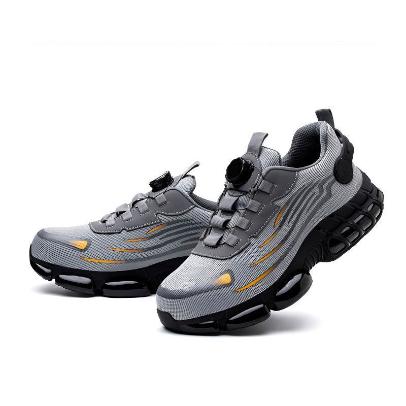🔥Livraison gratuite - Baskets élégantes unisexes, chaussures de sécurité antidérapantes avec crampons antichocs【Sécurité : S3】